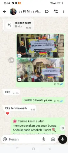 Testimonial Papan Bunga pameuntasan