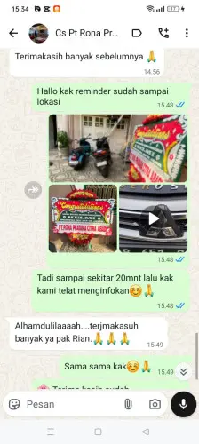 Testimonial Papan Bunga pameuntasan